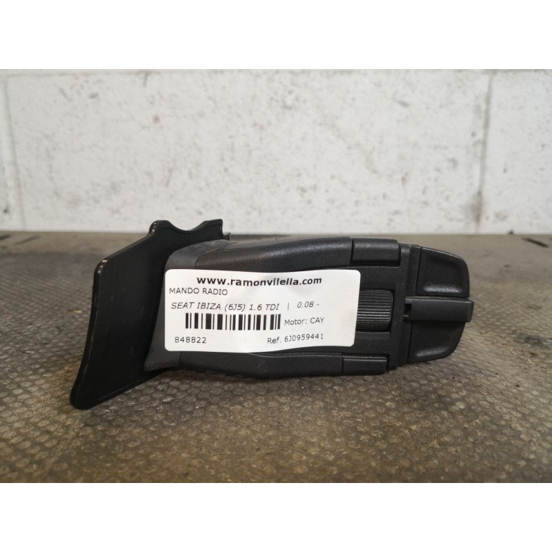 Recambio de mando radio para seat ibiza (6j5) 1.6 tdi | 0.08 - ... 1.6 tdi | 0.08 - ... referencia OEM IAM 6J0959441  