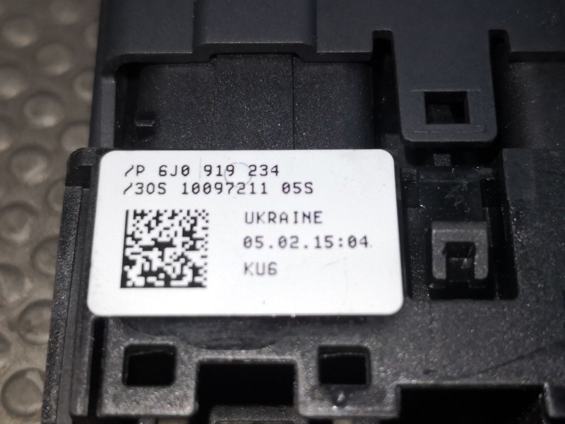 Recambio de boton para seat ibiza (6j5) 1.6 tdi | 0.08 - ... 1.6 tdi | 0.08 - ... referencia OEM IAM 6J0919234  