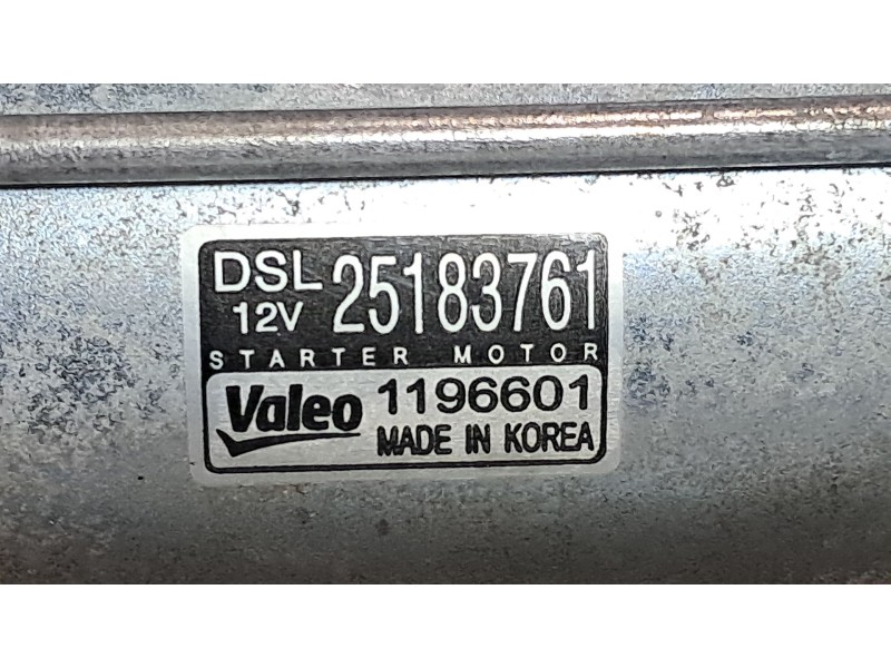 Recambio de motor arranque para chevrolet orlando ltz referencia OEM IAM 25183761  