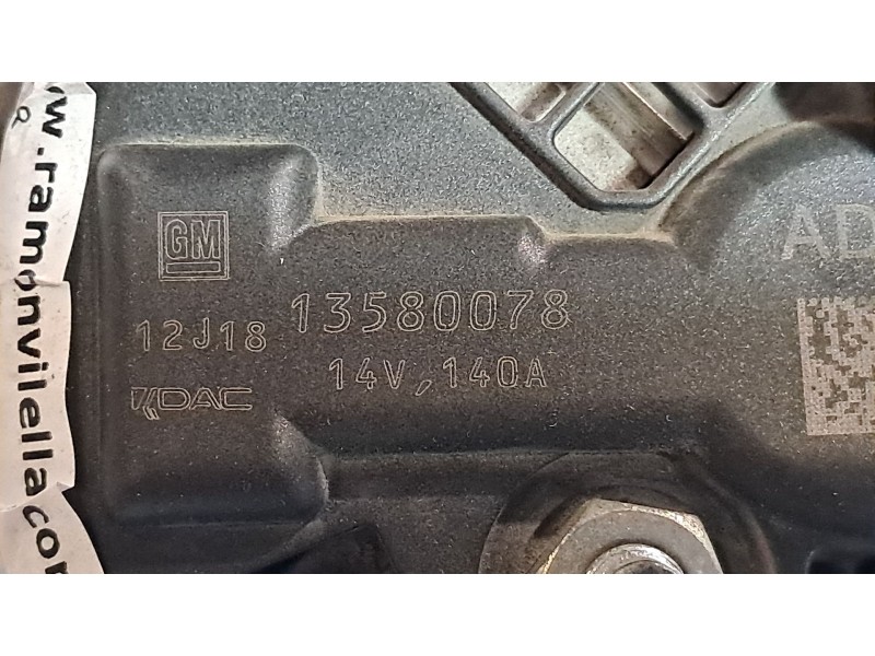 Recambio de alternador para chevrolet orlando ltz referencia OEM IAM 13580078  