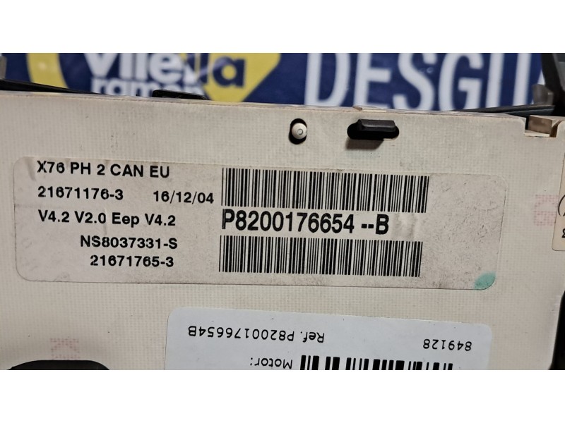 Recambio de cuadro instrumentos para renault kangoo (f/kc0) alize referencia OEM IAM P8200176654B  