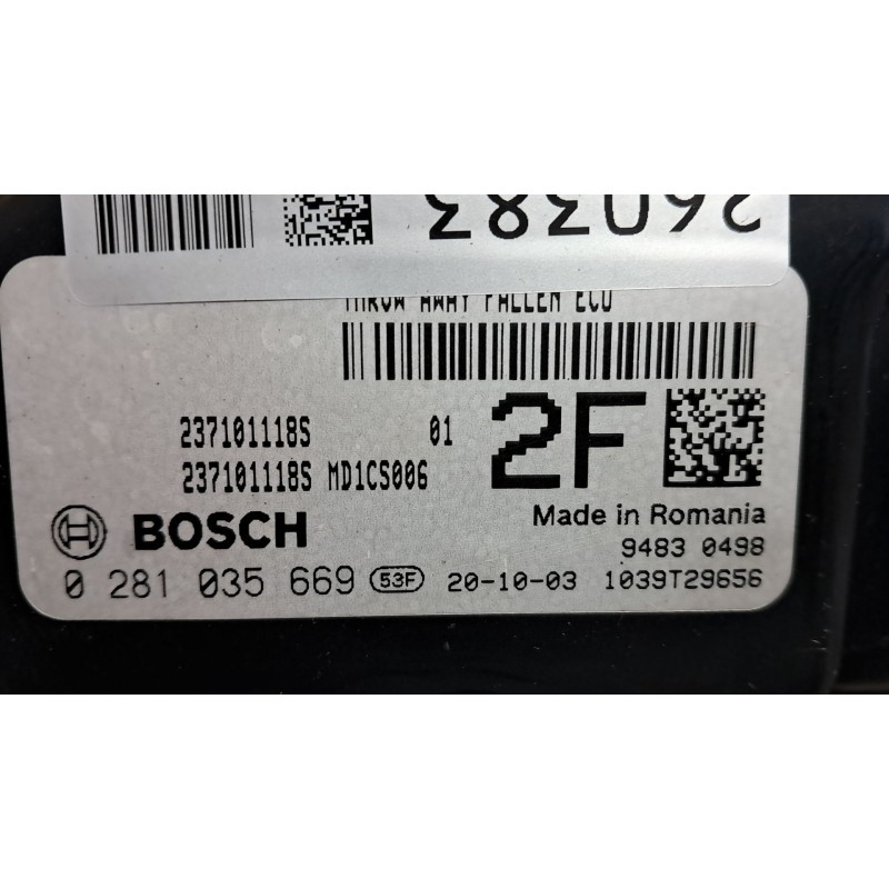 Recambio de centralita motor uce para nissan qashqai (j11)  | 0.13 - ...  | 0.13 - ... referencia OEM IAM 0281035669  