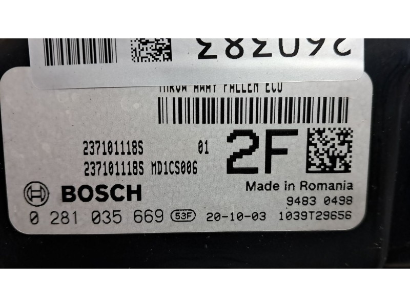 Recambio de centralita motor uce para nissan qashqai (j11)  | 0.13 - ...  | 0.13 - ... referencia OEM IAM 0281035669  
