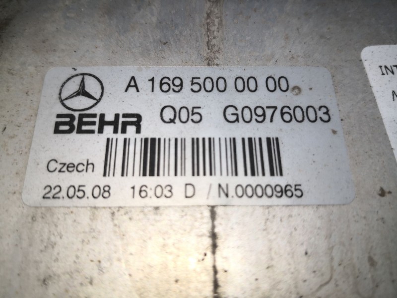 Recambio de intercooler para mercedes clase b (w245) 180 cdi (245.207) referencia OEM IAM A1695000000  