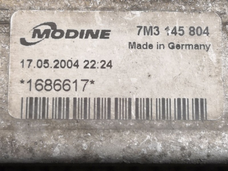 Recambio de intercooler para ford galaxy (vx) 1.9 tdi referencia OEM IAM 1686617  