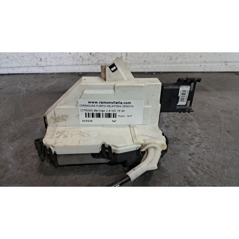 Recambio de cerradura puerta delantera derecha para citroen berlingo 1.6 hdi 75 sx multispace referencia OEM IAM 828405 1309M250