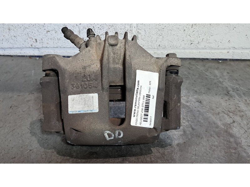 Recambio de pinza freno delantera derecha para peugeot 206 gti referencia OEM IAM   