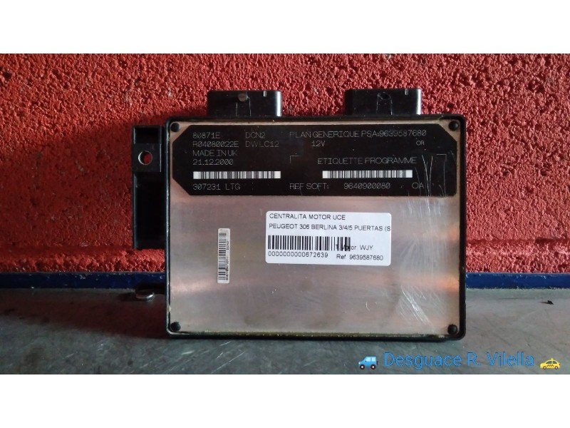 Recambio de centralita motor uce para peugeot 306 berlina 3/4/5 puertas (s2)(04.1997) boulebard | 12.97 - 12.03 (04.1997) bouleb