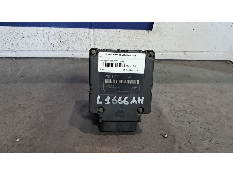 Recambio de abs para peugeot 206 gti referencia OEM IAM 10094811053  