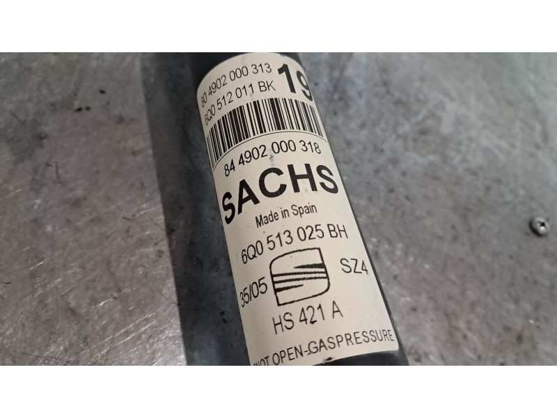 Recambio de amortiguador trasero para seat ibiza (6l1) 1.4 16v referencia OEM IAM   