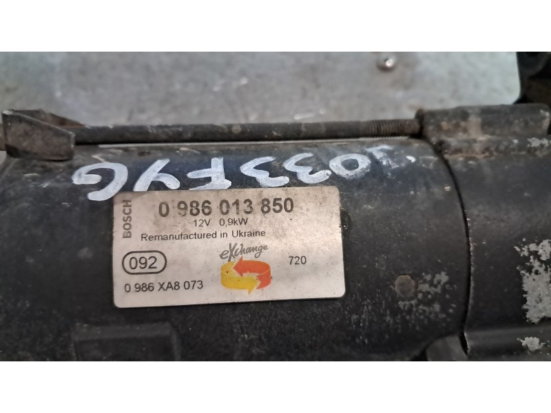 Recambio de motor arranque para citroen c3 1.4 collection referencia OEM IAM 0986013850  