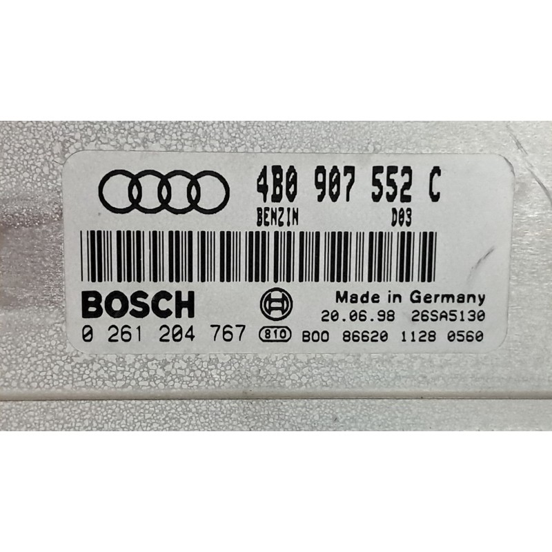 Recambio de centralita motor uce para audi a6 berlina (4b2) 2.4 referencia OEM IAM 0261204767 4B0907552C BENZIN D03