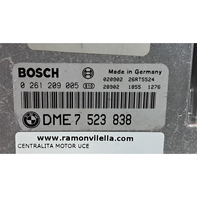 Recambio de centralita motor uce para bmw serie 3 compact (e46) 1.8 316ti referencia OEM IAM 0261209005 7523838 7522716