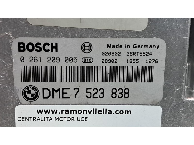 Recambio de centralita motor uce para bmw serie 3 compact (e46) 1.8 316ti referencia OEM IAM 0261209005 7523838 7522716