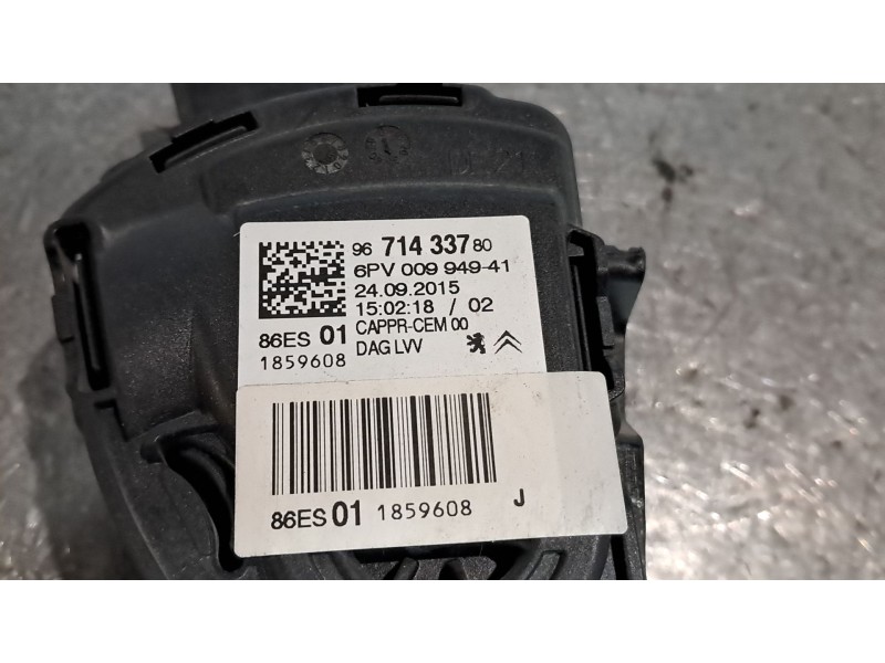 Recambio de potenciometro pedal para citroen c4 cactus feel referencia OEM IAM 9671433780  