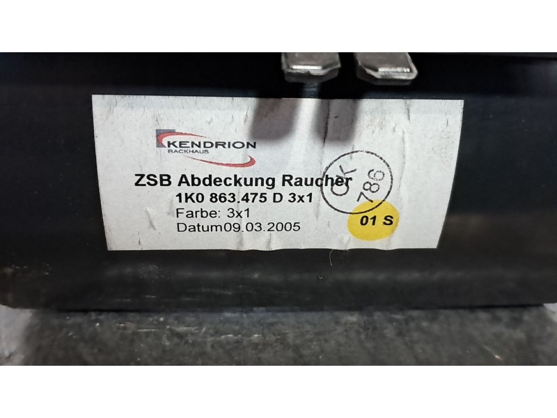 Recambio de cenicero para volkswagen golf v berlina (1k1) gti referencia OEM IAM   