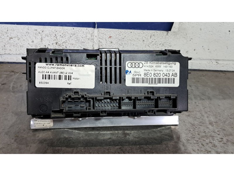 Recambio de mando climatizador para audi a4 avant (8e) 2.5 tdi referencia OEM IAM 8E0820043AB  