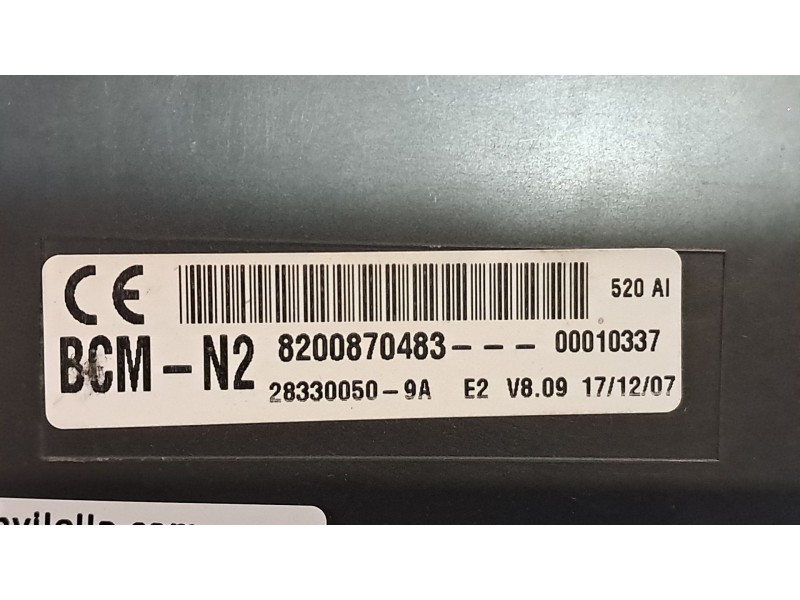 Recambio de centralita bcm para renault kangoo authentique referencia OEM IAM BCM N2  