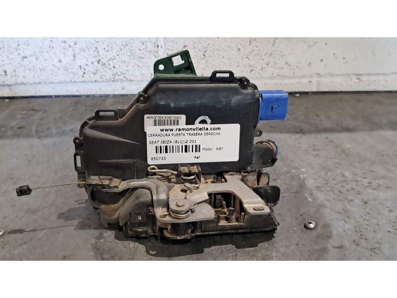 Recambio de cerradura puerta trasera derecha para seat ibiza (6l1) 1.9 sdi referencia OEM IAM 3B4839016AG  