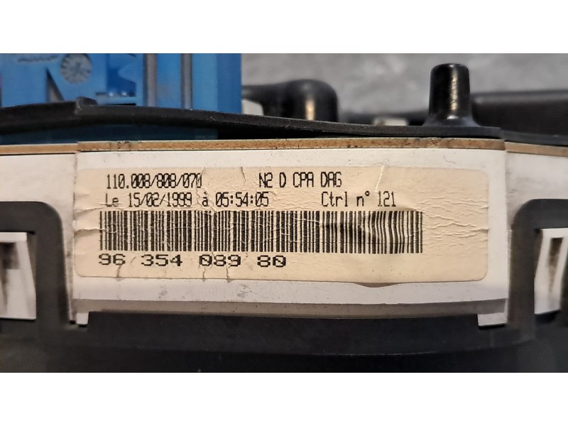 Recambio de cuadro instrumentos para peugeot 306 (7b, n3, n5) 1.9 d referencia OEM IAM 9635408980  