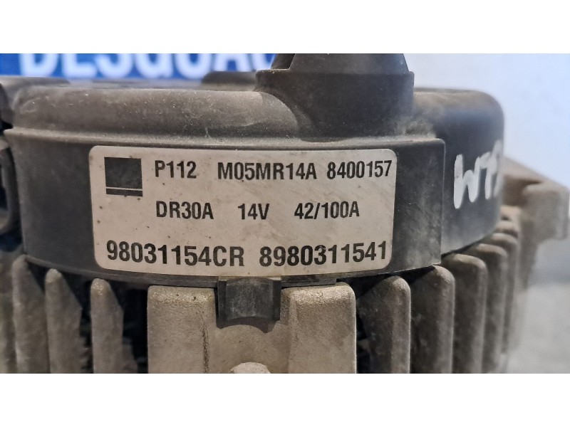Recambio de alternador para opel astra h berlina 1.7 16v cdti cat (z 17 dtl / lrb) referencia OEM IAM 98031154CR  