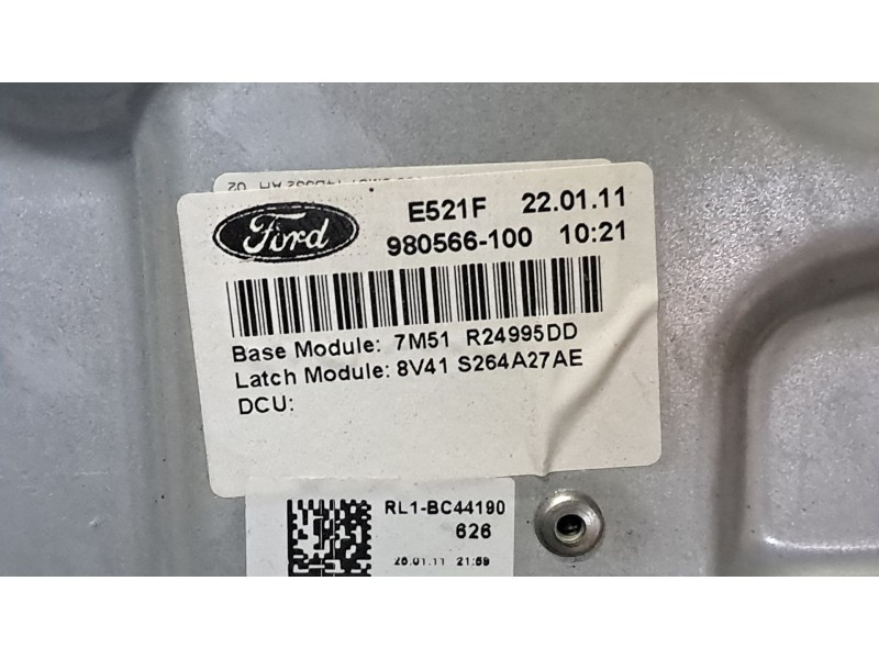 Recambio de elevalunas trasero izquierdo para ford kuga (cbv)  | 0.08 - ...  | 0.08 - ... referencia OEM IAM   