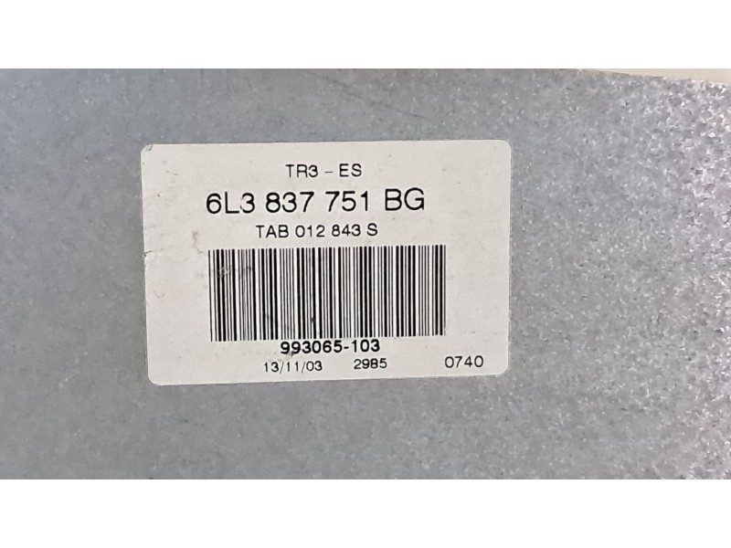 Recambio de elevalunas delantero izquierdo para seat ibiza (6l1) 1.4 16v referencia OEM IAM   