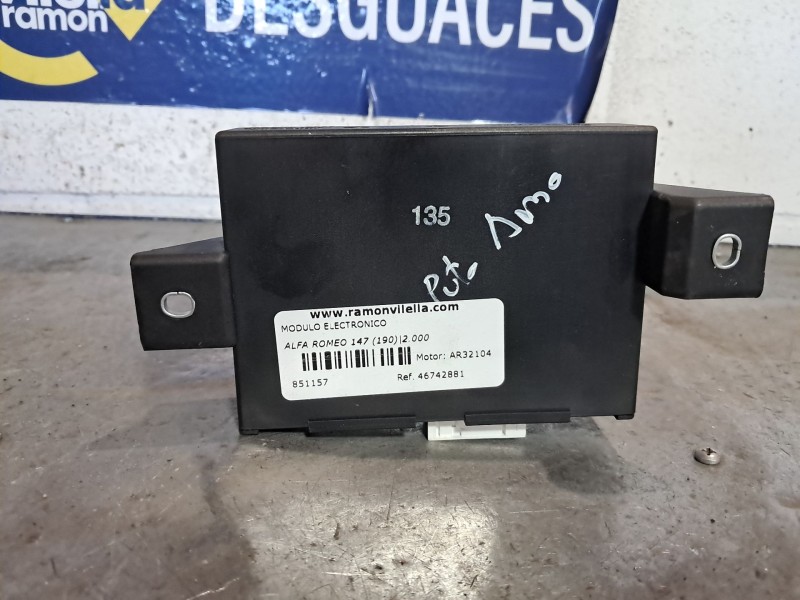 Recambio de modulo electronico para alfa romeo 147 (190) 1.6 16v cat referencia OEM IAM 46742881 B365 