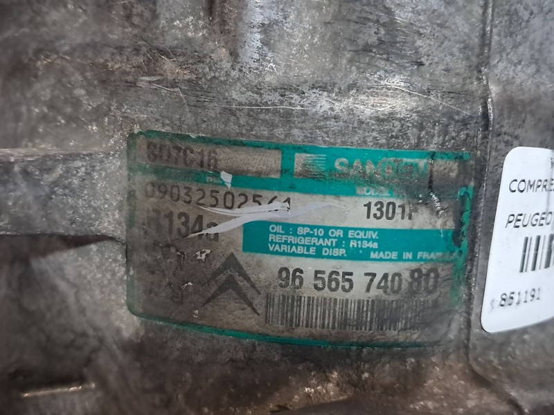 Recambio de compresor aire acondicionado para peugeot 407 2.0 16v hdi fap cat (rhr / dw10bted4) | 0.04 - ... 2.0 16v hdi fap cat