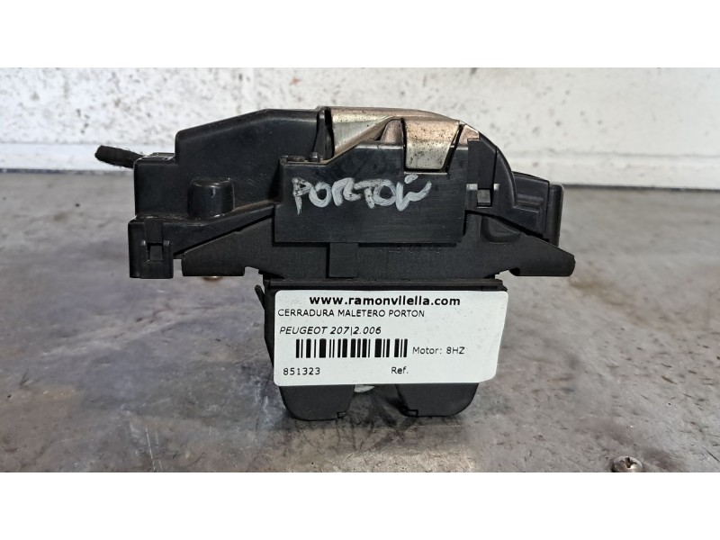Recambio de cerradura maletero porton para peugeot 207 1.4 hdi referencia OEM IAM 9660403980  