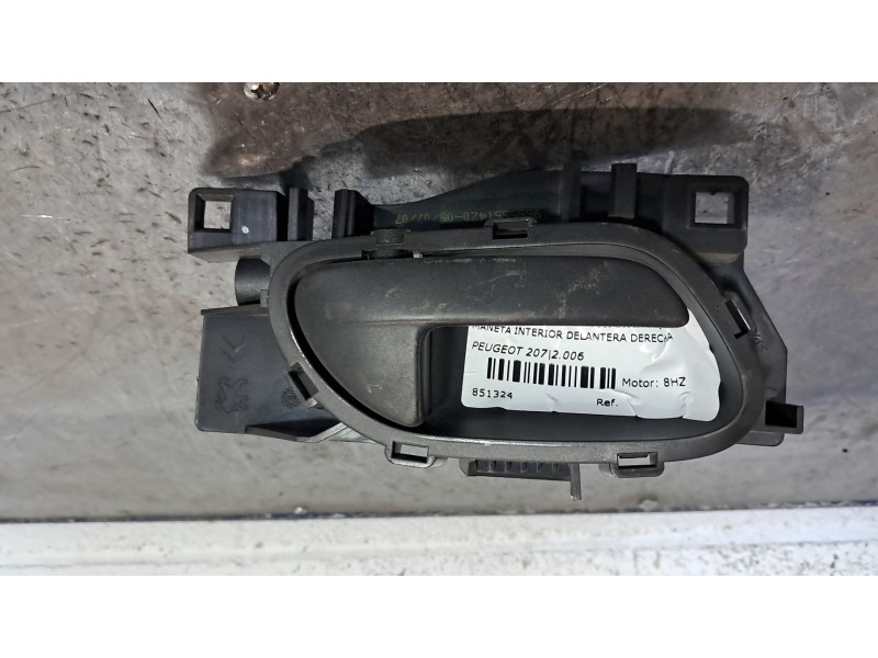 Recambio de maneta interior delantera derecha para peugeot 207 1.4 hdi referencia OEM IAM   