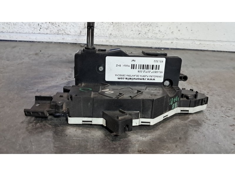Recambio de cerradura puerta delantera derecha para peugeot 207 1.4 hdi referencia OEM IAM   
