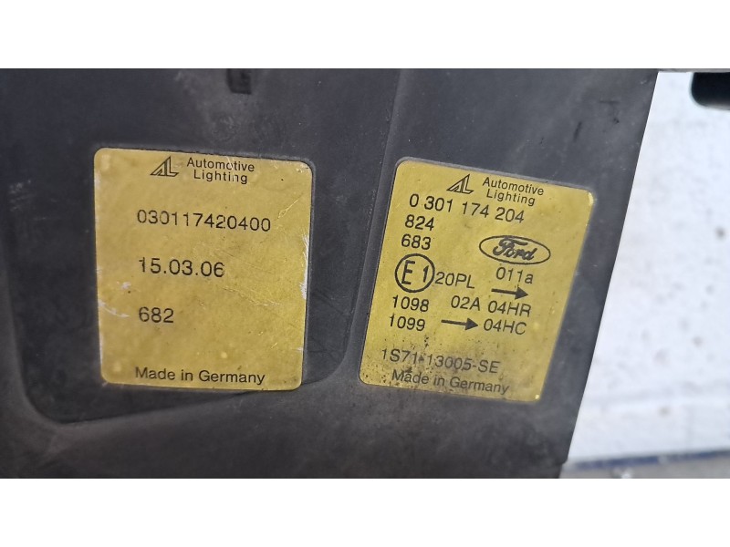 Recambio de faro derecho para ford mondeo turnier (ge)  | 0.00 - 0.07  | 0.00 - 0.07 referencia OEM IAM 0301174204  