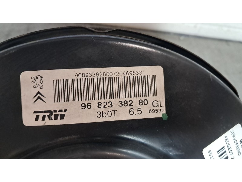 Recambio de servofreno para peugeot 207 1.4 hdi referencia OEM IAM 9682338280  