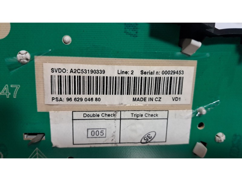 Recambio de cuadro instrumentos para peugeot 207 1.4 hdi referencia OEM IAM 9662904680  