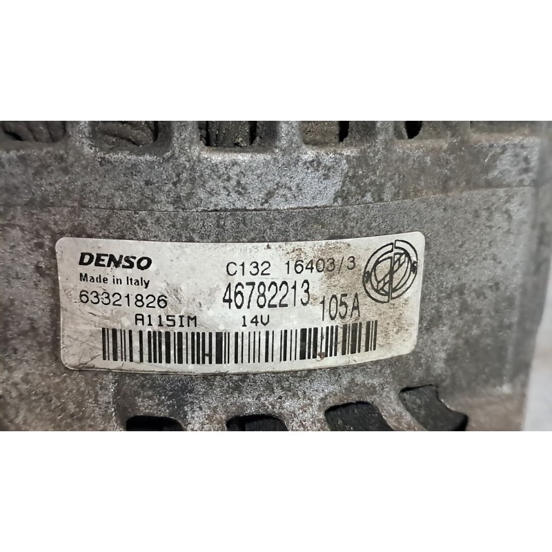 Recambio de alternador para fiat stilo (192) 1.9 jtd / 1.9 jtd 115 active | 09.01 - 12.03 1.9 jtd / 1.9 jtd 115 active | 09.01 -