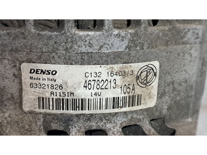 Recambio de alternador para fiat stilo (192) 1.9 jtd / 1.9 jtd 115 active | 09.01 - 12.03 1.9 jtd / 1.9 jtd 115 active | 09.01 -