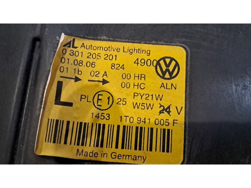 Recambio de faro izquierdo para volkswagen touran (1t1) 2.0 tdi referencia OEM IAM    Recambio de faro izquierdo para volkswagen touran (1t1) 2.0 tdi referencia OEM IAM