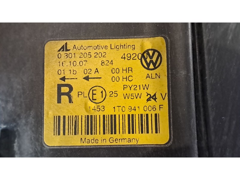 Recambio de faro derecho para volkswagen touran (1t1) 2.0 tdi referencia OEM IAM    Recambio de faro derecho para volkswagen touran (1t1) 2.0 tdi referencia OEM IAM