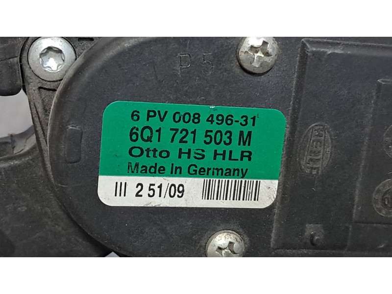 Recambio de pedal acelerador para seat ibiza (6j5) 1.6 tdi | 0.08 - ... 1.6 tdi | 0.08 - ... referencia OEM IAM 6Q1721503M 6PV00