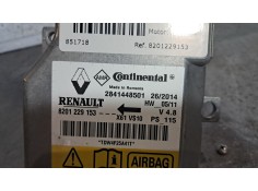Recambio de centralita airbag para renault kangoo furgón compact professional referencia OEM IAM 8201229153   2