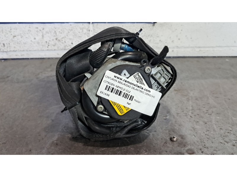 Recambio de cinturon seguridad delantero derecho para citroen nemo attraction referencia OEM IAM   