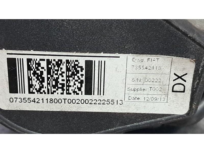 Recambio de cinturon seguridad delantero derecho para citroen nemo attraction referencia OEM IAM   