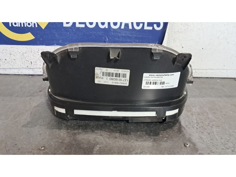 Recambio de cuadro instrumentos para citroen nemo attraction referencia OEM IAM 1371616080  
