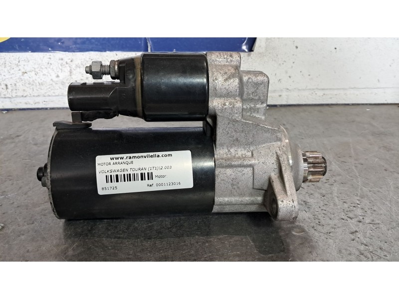 Recambio de motor arranque para volkswagen touran (1t1) 2.0 tdi referencia OEM IAM 0001123016   Recambio de motor arranque para volkswagen touran (1t1) 2.0 tdi referencia OEM IAM 0001123016