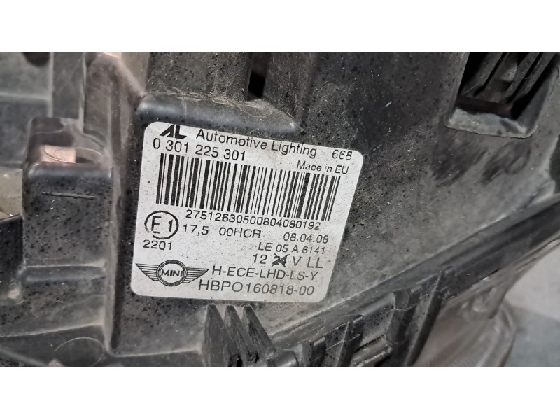 Recambio de faro izquierdo para bmw mini (r56) one referencia OEM IAM   