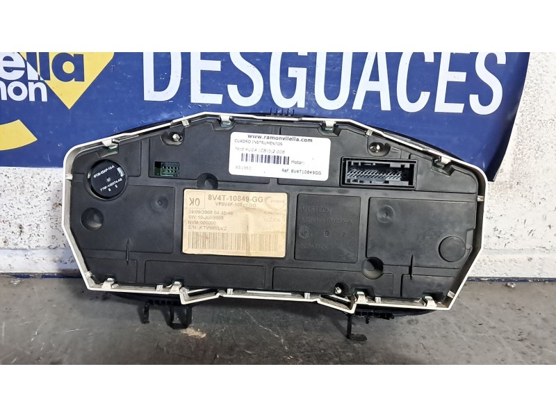 Recambio de cuadro instrumentos para ford kuga (cbv) titanium referencia OEM IAM 8V4T10849GG  