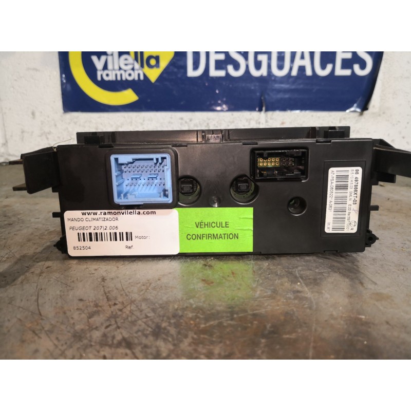 Recambio de mando climatizador para peugeot 207 1.6 16v turbo cat (5fx / ep6dt) referencia OEM IAM 96497866XT  