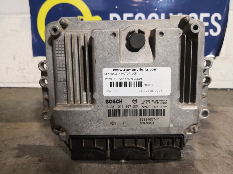 Recambio de centralita motor uce para renault scenic ii grand confort dynamique referencia OEM IAM 0281013907 8200705747 8200705