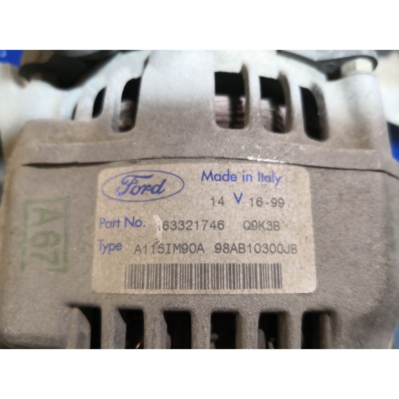 Recambio de alternador para ford focus (daw, dbw) 1.8 di / tddi referencia OEM IAM 98AB10300JB A115IM90A 